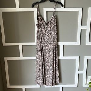 Medium spaghetti strap, lace up, midi dress